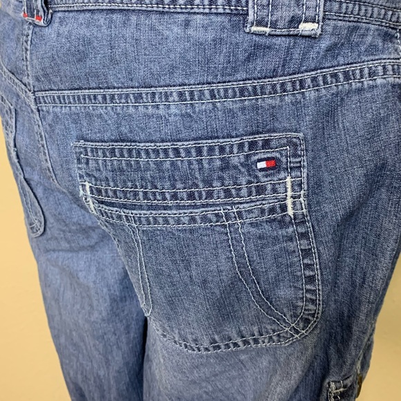 Tommy Hilfiger Cargo Jean Shorts - Picture 2 of 6